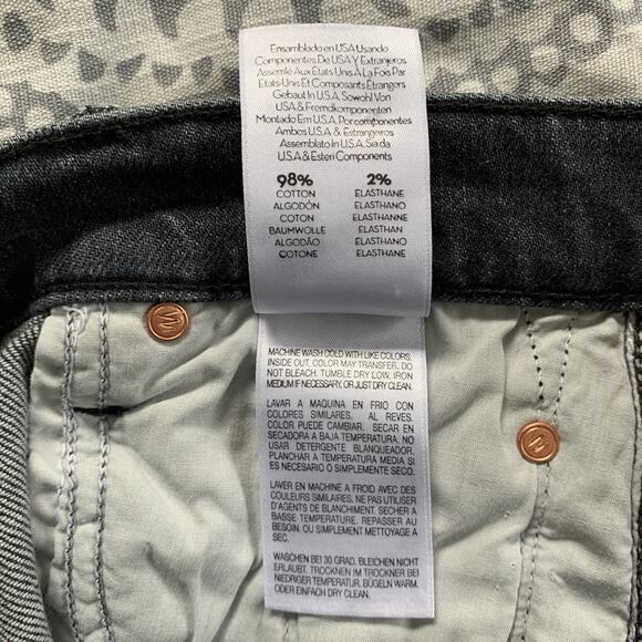 NEW Mother The Insider Crop Step Chew Jeans (Sz 24) Pedal To The Metal Destroyed - Picture 16 of 16